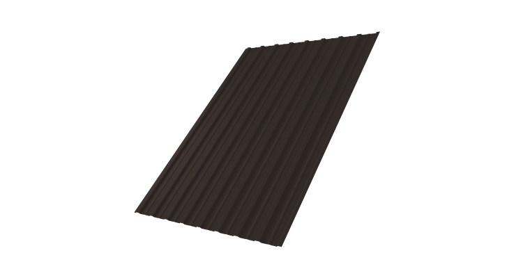 Профнастил С10A GL 0,5 Rooftop Бархат RR 32 темно-коричневый