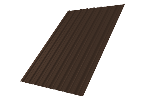 Профнастил С10A 0,5 PurPro Matt 275 RAL 8017 шоколад