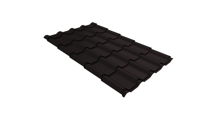Профиль волновой камея 0,45 Drap RAL 9005 черный