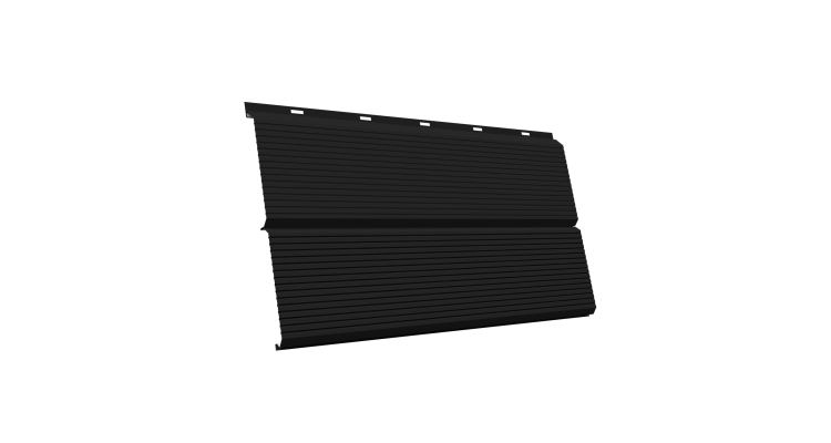 ЭкоБрус 0,345 Gofr GL 0.5 Satin Маtt RAL 9005 черный