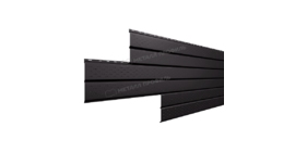 Софит Металл Профиль Lбрус-15х240 (VALORI-20-DarkGrey-0.5)