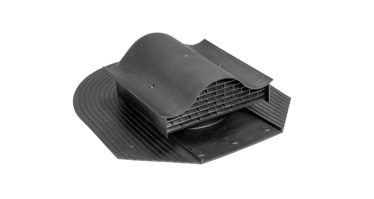 Вентиль кровельный Vilpe Huopa/slate KTV черный