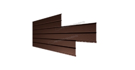 Софит Металл Профиль перфор. Lбрус-XL-14х335 (VALORI-20-Brown-0.5)