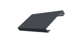Ламель лицевая 125 забора жалюзи Texas 0.5 Satin с пленкой RAL 7024 мокрый асфальт