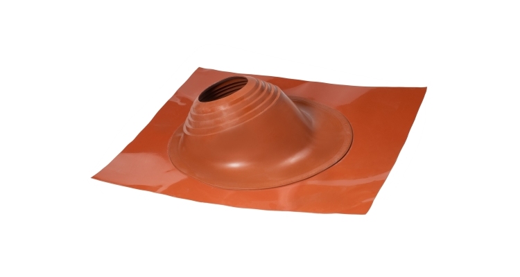 Проходной элемент MF угловой №2 (180-280мм) +185 EPDM (металлический окрашенный фланец) терракот