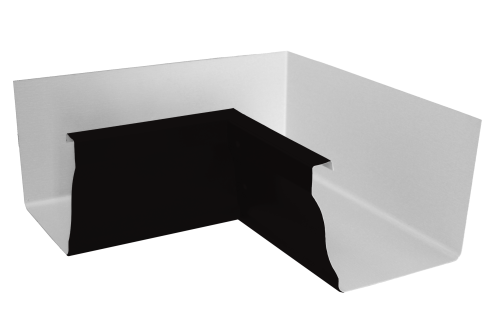 Угол желоба внутренний Vortex Matt 90гр 127мм RAL 9005